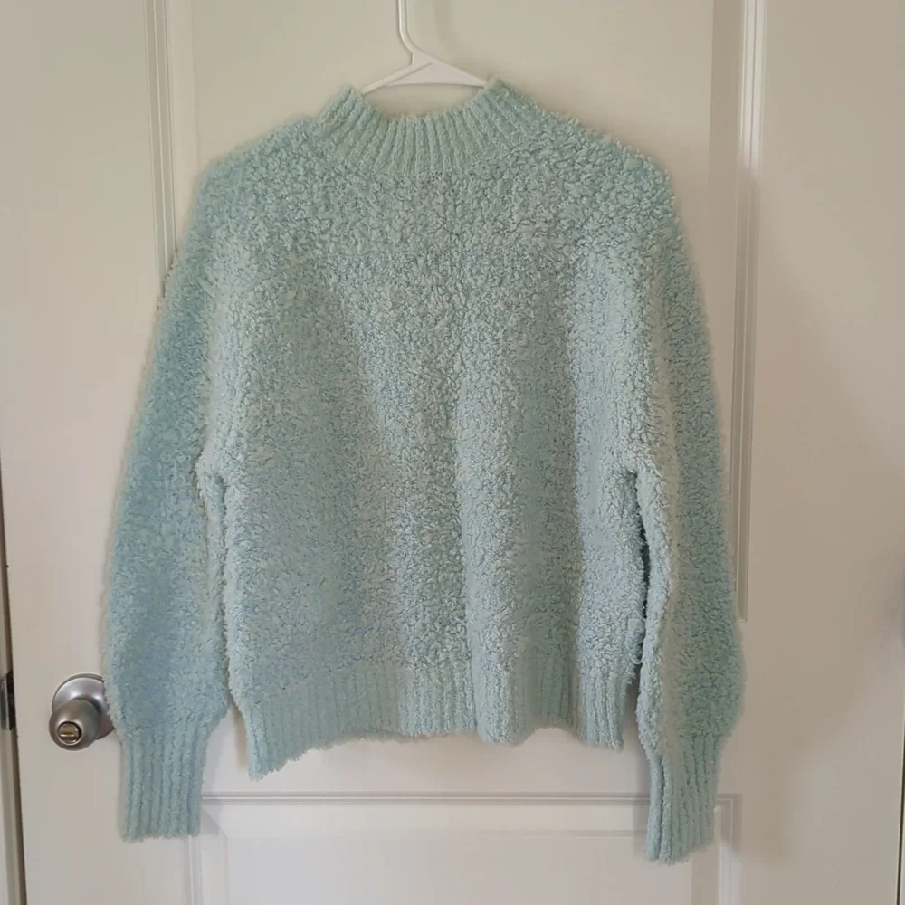 J. Crew Aqua Mockneck Sweater - Picture 3 of 5